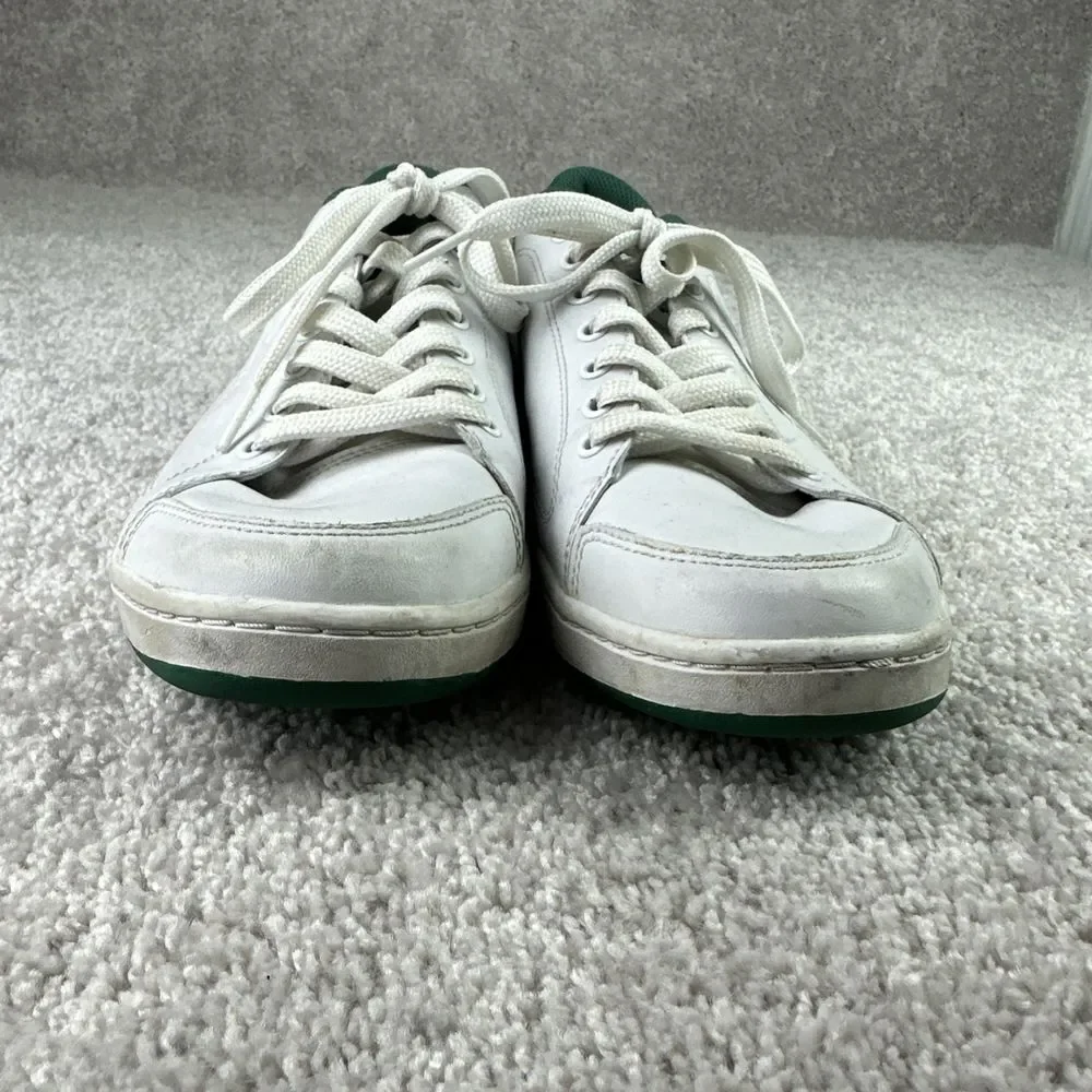 Lacoste Sport Nistos DL SPM Leather White/Green Sneakers‎ Shoes Mens 12 EU 46